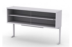 Надстройка сервисная МРЛ-21.3, шкаф из стали, двери стеклянные, исп. 2