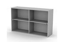 Навесной шкаф настенный, высота 1200 мм, стеклянные двери Навесной шкаф настенный, высота 1200 мм, стеклянные двери