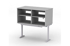 Надстройка сервисная МРЛ-22.1, шкаф из ЛДСП, двери стеклянные, исп. 2