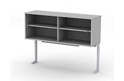 Надстройка сервисная МРЛ-21.2, шкаф из ЛДСП, двери стеклянные, исп. 2