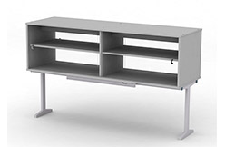 Надстройка сервисная МРЛ-22.3, шкаф из ЛДСП, двери стеклянные, исп. 2