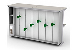 Надстройка титровальная МРЛ-25.3, островная, исп. 1, 6 штативов, 2 полки