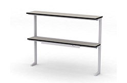 Надстройка сервисная МРЛ-21.2, полка из химически стойкого пластика, пристенная, исп. 1