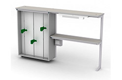 Надстройка титровальная МРЛ-26.2, пристенная, исп. 1, 3 штатива, 2 полки