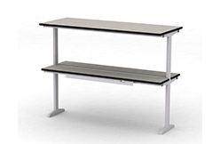 Надстройка сервисная МРЛ-21.2, полка из химически стойкого пластика, островная, исп. 1