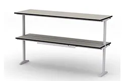 Надстройка сервисная МРЛ-21.3, полка из химически стойкого пластика, островная, исп. 1 Надстройка сервисная МРЛ-21.3, полка из химически стойкого пластика, островная, исп. 1