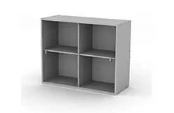 Навесной шкаф настенный, длина 900 мм, стеклянные двери Навесной шкаф настенный, длина 900 мм, стеклянные двери