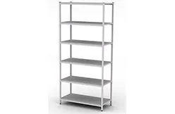 Стеллаж МРЛ-37.2, глубина 600 мм, 6 полок, металл