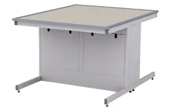 Стол лабораторный островной СЛ-14.3, для работы стоя, Химически стойкий пластик