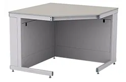 Стол угловой лабораторный СЛ-13.2, глубина 750, для работы стоя, ЛВД