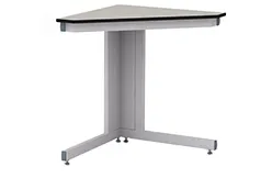 Стол угловой лабораторный СЛ-13.2, глубина 1200, для работы стоя, Химически стойкий пластик