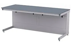 Стол лабораторный усиленный СЛ-11.6, глубина 620, для работы стоя, Химически стойкий пластик