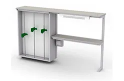 Надстройка титровальная МРЛ-26.2, пристенная, исп. 1, 3 штативов, 2 полки