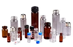 Виала 60 мл, темное стекло, винтовая, 24-400, 100 шт/уп