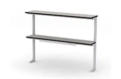 Надстройка сервисная МРЛ-21.2, полка из химически стойкого пластика, пристенная, исп. 1