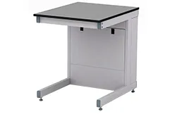 Стол лабораторный СЛ-06.5, глубина 750 для работы сидя, Химически стойкий пластик