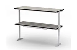 Надстройка сервисная МРЛ-21.2, полка из химически стойкого пластика, островная, исп. 1 Надстройка сервисная МРЛ-21.2, полка из химически стойкого пластика, островная, исп. 1