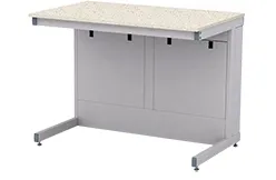 Стол лабораторный СЛ-06.10, глубина 750 для работы стоя, искусственный кварцевый камень