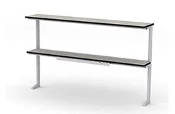 Надстройка сервисная МРЛ-21.3, полка из химически стойкого пластика, пристенная, исп. 1